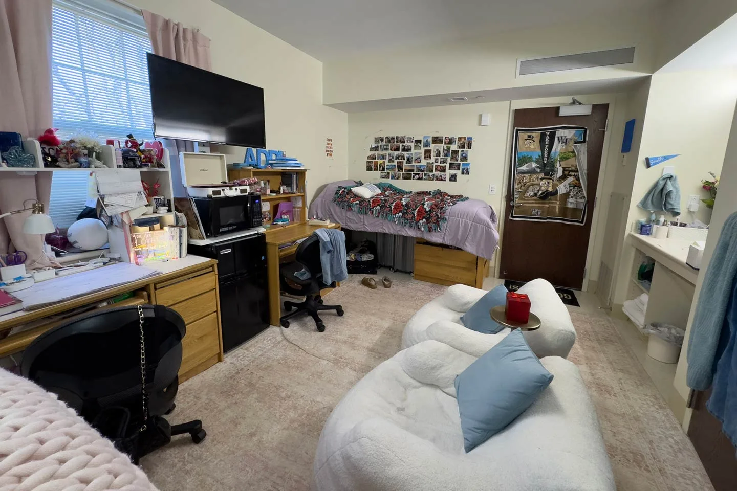 Furnished double room in Hopkins Hall