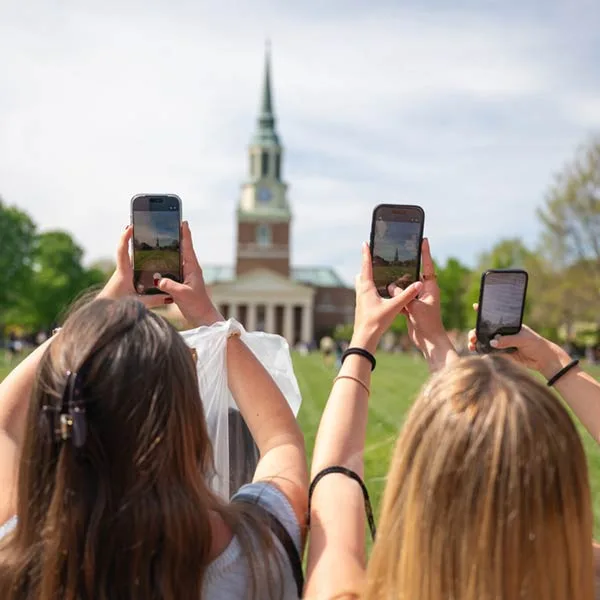 Newly admitted students and their families attend Campus Day on the Reynolda Campus at Wake Forest University.